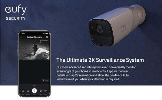 Eufy - Anker Add on Camera for EufyCam 2 Pro 智能攝錄機保安【香港行貨】 **只限FPS轉數快支付**