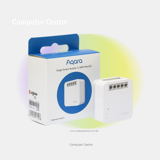Aqara - SSM-U01 Single Switch Module T1 (With Neutral)  智能開關單控模組 附中性線【香港行貨 原廠保養】