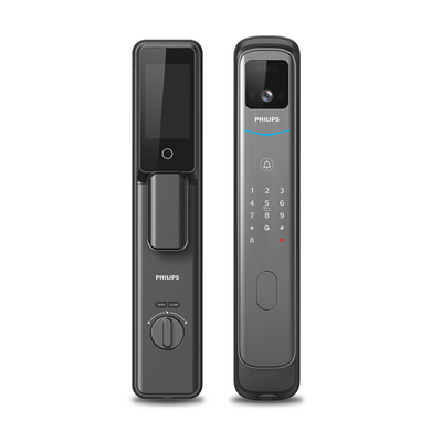 Philips 飛利浦 - DDL702-FVP EasyKey 人臉辨識智能鎖 曜石黑【香港行貨】