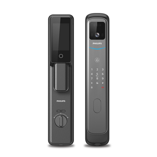 Philips 飛利浦 - DDL702-FVP EasyKey 人臉辨識智能鎖 曜石黑【香港行貨】