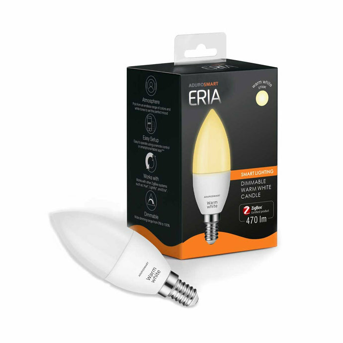 AduroSmart ERIA - E14 Dimmable Warm White Candle Smart Light Bulbs 可調光暖白色蠟燭智能燈膽【香港行貨】