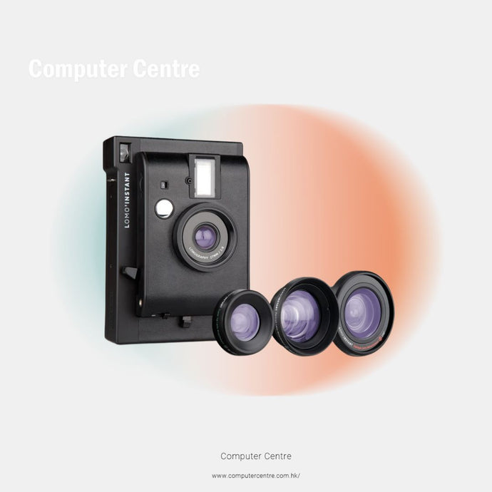 Lomo'Instant 即影即有相機連 3 款鏡頭套裝－黑色版本
