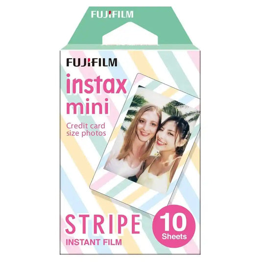 instax mini film 即影即有相紙 香港原廠行貨 Stripe 10張【香港行貨】