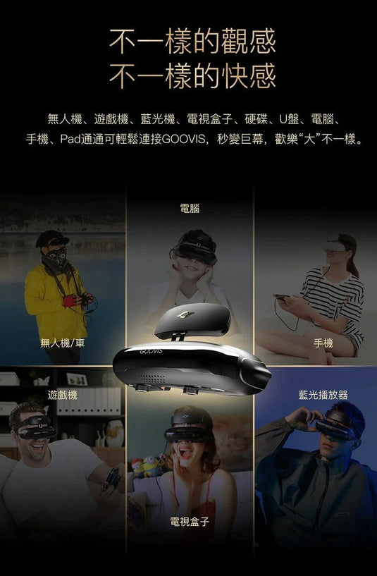 Goovis - Pro 2021 頭戴顯示器 Personal 3D Viewer (Blu-ray Support)【香港行貨|1年保養】