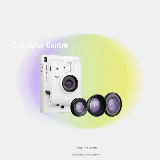 Lomo'Instant White 即影即有相機連鏡頭套裝 (白色)