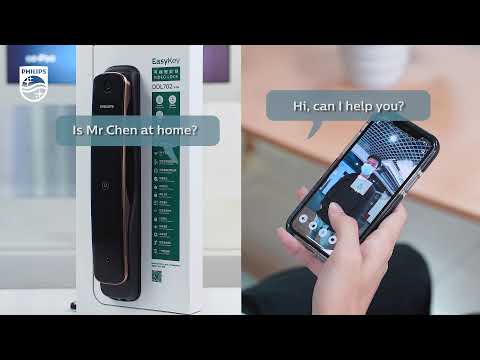 (新年優惠減$500 請先Whatapps 查詢) Philips 飛利浦 - DDL702V EasyKey Smart Video Door Lock 視像門眼智能電子門鎖【香港行貨】